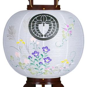 家紋入り 盆提灯 盆ちょうちん お盆提灯 回転...の詳細画像1