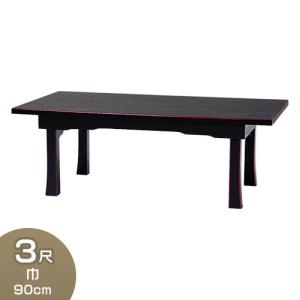 仏壇屋 滝田商店 固定式立焼香机筆返し付 黒塗 2.5尺（寺院用仏具