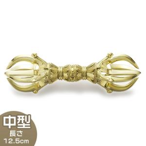 五鈷杵 中型 長さ 12.5cm（京都製 密教法具 前具 寺院用仏具）｜takita