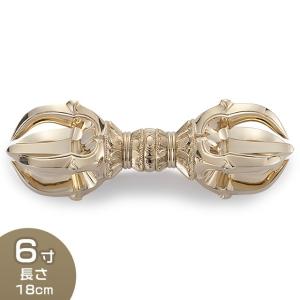 仏壇屋 滝田商店 鳴金五鈷杵 太型 5.5寸（京都製密教法具 寺院用仏具