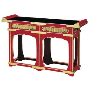 仏壇屋 滝田商店 獅子掛中口 火立(ローソク立て・燭台) 黒色 7寸付