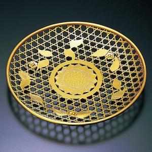 仏壇屋 滝田商店 華皿(華籠) 蓮華唐草 8.5寸（京都製寺院用仏具