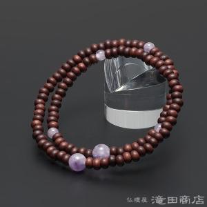 仏壇屋 滝田商店 腕輪念珠 数珠 ブレスレット 108珠 3重 緑檀(生命樹