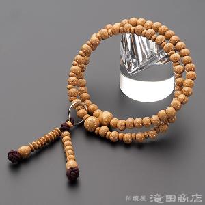 百八念珠 腕輪　仏珠 108粒 天然紅檀 数珠 手串 ブレスレット ネックレス 仏壇屋 滝田商店 腕輪念珠 数珠 ブレスレット 108珠 天竺菩提樹 みかん