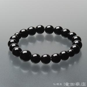 仏壇屋 滝田商店 腕輪念珠 数珠 ブレスレット 親玉ギベオン隕石 黒