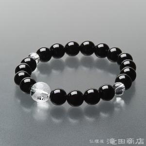 仏壇屋 滝田商店 腕輪念珠 数珠 ブレスレット 親玉ギベオン隕石 黒