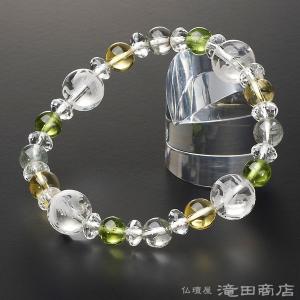 仏壇屋 滝田商店 四神ブレス 数珠 ブレスレット ブルー水晶10mm アクア