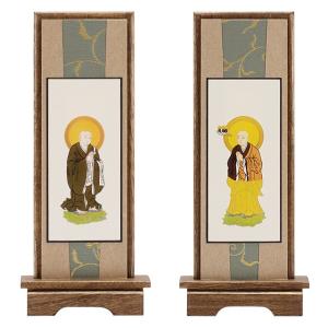 仏壇屋 滝田商店 スタンド掛軸 浄土宗の脇掛 善導大師・法然上人 小