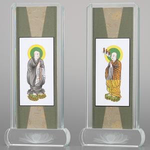 仏壇屋 滝田商店 クリスタル掛軸 真言宗の脇掛 弘法大師・不動明王 大