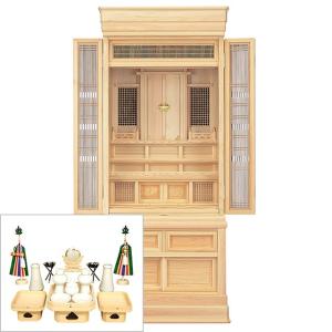 仏壇屋 滝田商店 祖霊舎 神徒壇 台付型 50号(巾狭) 神具セット 仏壇屋 滝田商店 祖霊舎 神徒壇 台付型 50号(巾狭) 神具セット