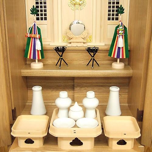 家具調神徒壇用神具セット 特小(御霊舎 祭壇宮 神道)
