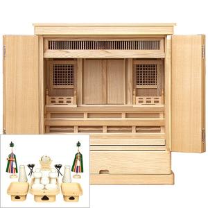 仏壇屋 滝田商店 祖霊舎 神徒壇 台付型 50号(巾狭) 神具セット 仏壇屋 滝田商店 祖霊舎 神徒壇 台付型 50号(巾狭) 神具セット