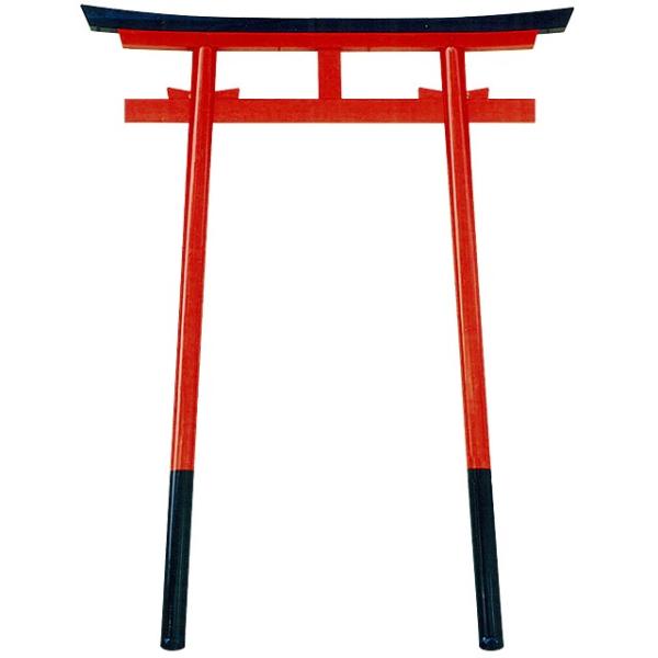鳥居 朱塗り 木製 6尺（屋外用 日本製）