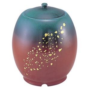 壺　九谷桃仙　台付き 九谷焼・大雅・花瓶・花器・花生・壺・羅漢仙人・金彩・No.241117-21