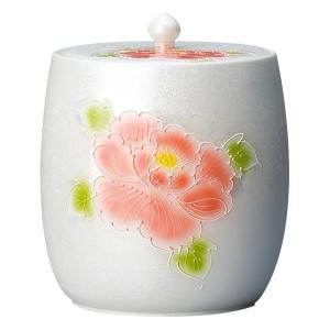 6寸骨壺 有田焼 大輪の花 骨壺6寸 日本製 納骨 葬儀 手元供養 骨壺大