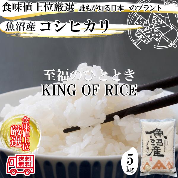 令和７年産 新潟県 魚沼産コシヒカリ 白米5kg （5kg×1袋） 食味値上位厳選米 「誰もが知る日...