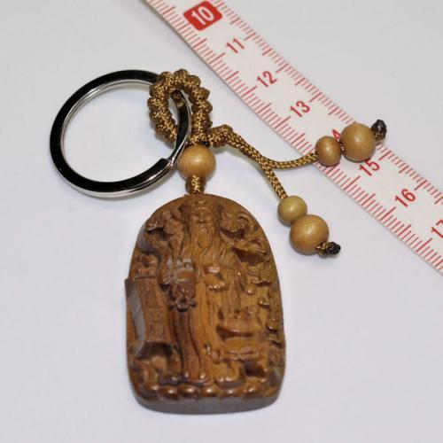 木彫り開運招福携帯ストラップ・キーホルダー・贈り物・お守り・中国民芸品