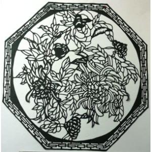 切リ絵 （八角花）多幸屋切り絵販売