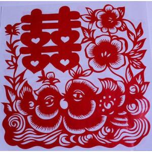 切り絵（鴛鴦）　中国雑貨切り絵販売