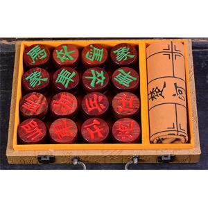 独特の上品 美品 中国象棋 実木製駒 本格的家...の詳細画像1
