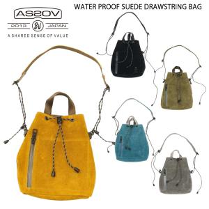 AS2OV アッソブ WATER PROOF SUEDE DRAWSTRING BAG / 巾着 バッグ｜takt