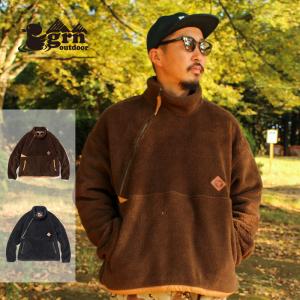 grn outdoor ジーアールエヌ HIASOBI RELAX BEAR PULLOVER ヒアソビ リラックスベア プルオーバー 難燃 焚火 キャンプ｜takt