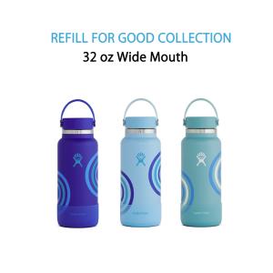 Hydro Flask ハイドロフラスク REFILL FOR GOOD COLLECTION 32 oz 621ml wide Mouth ステンレスボトル 水筒 真空断熱｜takt