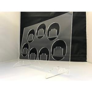 缶バッチ 用 アクリルスタンド 選べるサイズ 75×75mm用 JUMPSHOP