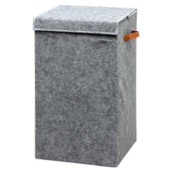 (在庫処分)フェルトボックス 超深型フタ付 FEB-35LDT グレー アイリスオーヤマ