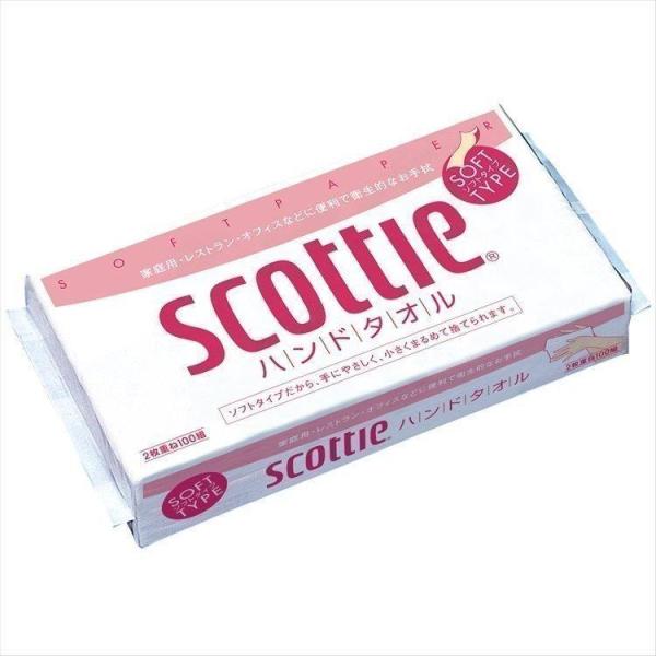 ペーパータオル 安い ハンドタオル スコッティ 日本製紙クレシア 60個セット 200枚(2枚重ね1...