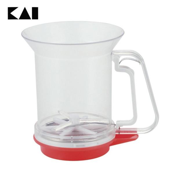 粉ふるい 粉ふるい器 お菓子作り 手作り KHS 洗える粉ふるい 受け皿付 貝印 000DL6261