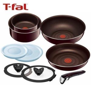 ティファール フライパン T-fal セット インジニオネオ 9点 取手着脱 ガス火専用 マホガニー・プレミア  L63191 送料無料