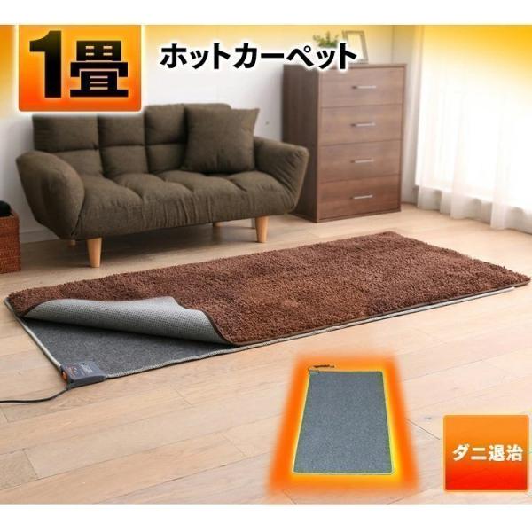 ホットカーペット 1畳 電気カーペット ホットマット 本体 ダニ退治機能 折り畳み収納 暖房 暖房器...