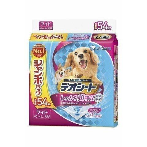 犬用 ペットシート ペットシーツ デオシート しっかり超吸収 無香消臭タイプ ワイド54枚 ユニチャ...