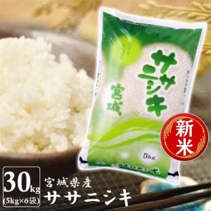 米 30kg  ササニシキ  米30kg お米 安い  ささにしき 一等米 宮城県産 うるち米 精白米 令和3年産