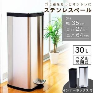 Hailo（ハイロ） エコトリオプラスL ゴミ箱 27L 四角型 ステンレス
