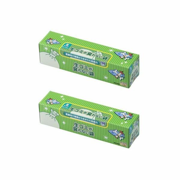 ゴミ袋 ビニール袋 BOS ポリ袋 消臭袋 防臭袋 袋 消臭ビニール袋 ごみ袋 100枚×2個 臭わ...