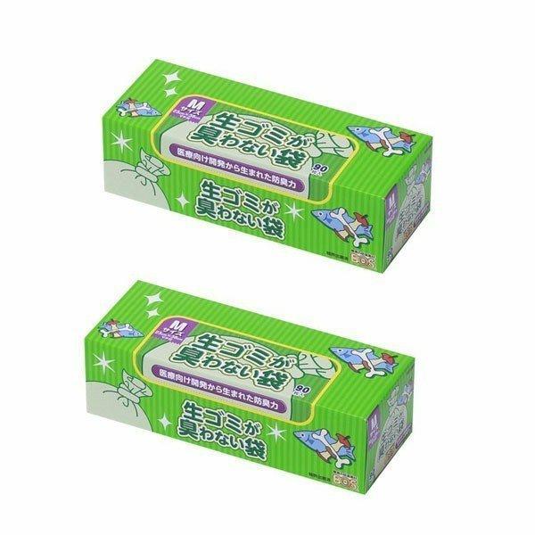 ゴミ袋 ビニール袋 BOS ポリ袋 消臭袋 防臭袋 袋 消臭ビニール袋 ごみ袋 90枚×2個 臭わな...