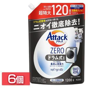[6個セット]アタックZERO ドラム式専用 つめかえ用 1200g (D)｜takuhaibin