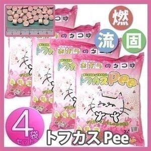 猫砂 おから トフカスPee ピー 7L×4袋セット ペグテック(D) JDA 猫砂 セット まとめ...