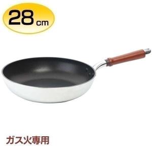 フライパン 28cm 日本製 センレンキャスト ガス対応 軽量 ミラー加工 サテン加工 送料無料 北陸アルミニウム ガス火 ガス センレンキャストフライパン