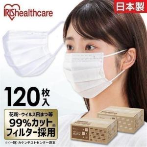 マスク 不織布 アイリスオーヤマ 不織布マスク 小さめ 使い捨てマスク プリーツマスク 花粉 ふつう 120枚入り 大容量 PN-NC120 新生活