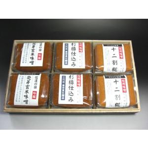 お歳暮　送料無料　匠の味　高級信州味噌ギフトセット　270ｇｘ６｜takumi-miso