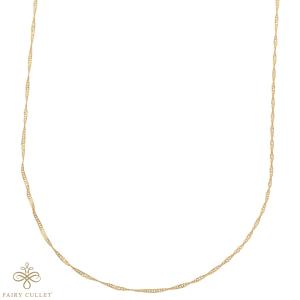 18金 スクリュー ネックレス 幅1.6mm 40cm 2.5gゴールド k18 18金ネックレス K18 スクリューチェーン 40cm (幅1.6mm 約2.6g