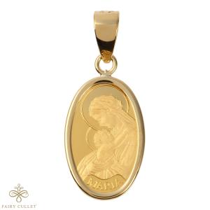 TRIDEA JEWELRY 純金 マリア k24 コイン 聖母 1g ペンダント 3g