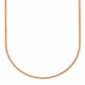 18金ネックレス K18 6面W喜平チェーン 日本製 検定印 5g 50cm 中留め