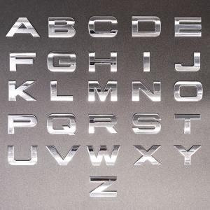 ABC エンブレム メッキ アルファベット 3...の詳細画像4