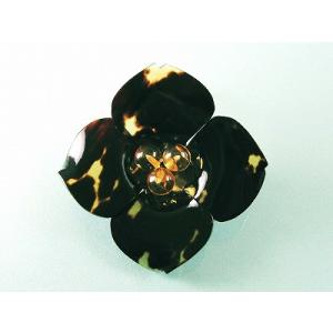 べっ甲の花のブローチ 送料無料 匠の工芸館 本べっ甲 レディースアクセサリー 贈り物 プレゼント アンティーク ブローチ 珊瑚 0929 匠の工芸館 べっ甲専門店 敬老の日