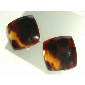 本べっ甲 イヤリング 菱形 大ぶり 29ミリの存在感 (のし等ギフト対応無料) 金メッキネジバネ金具...