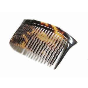 本べっ甲 櫛 黒甲 コーム ヘア アクセサリー (のし等ギフト対応無料